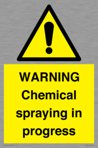 WARNING Chemical spraying in progress